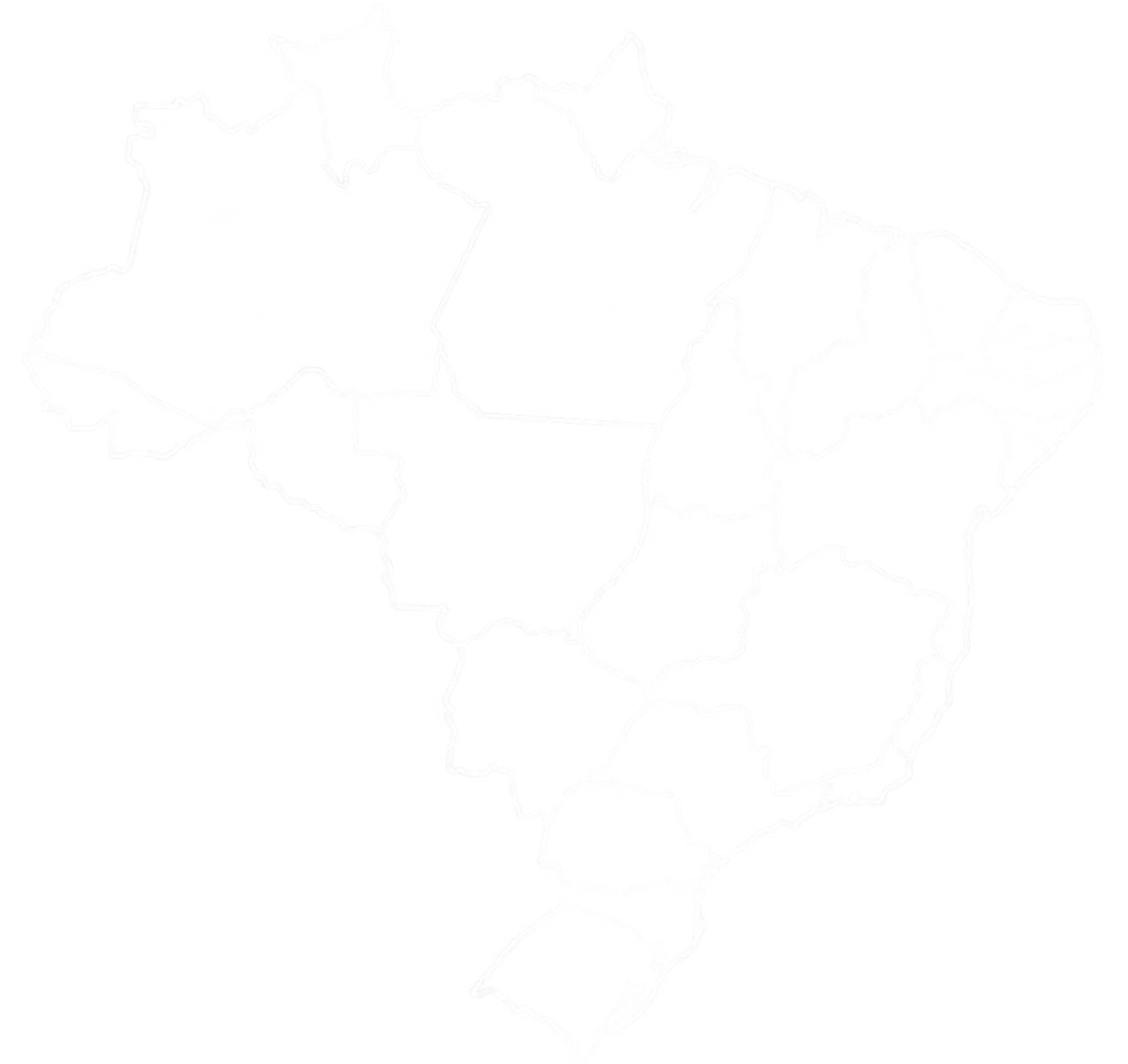 Mapa topográfico estilizado do Brasil